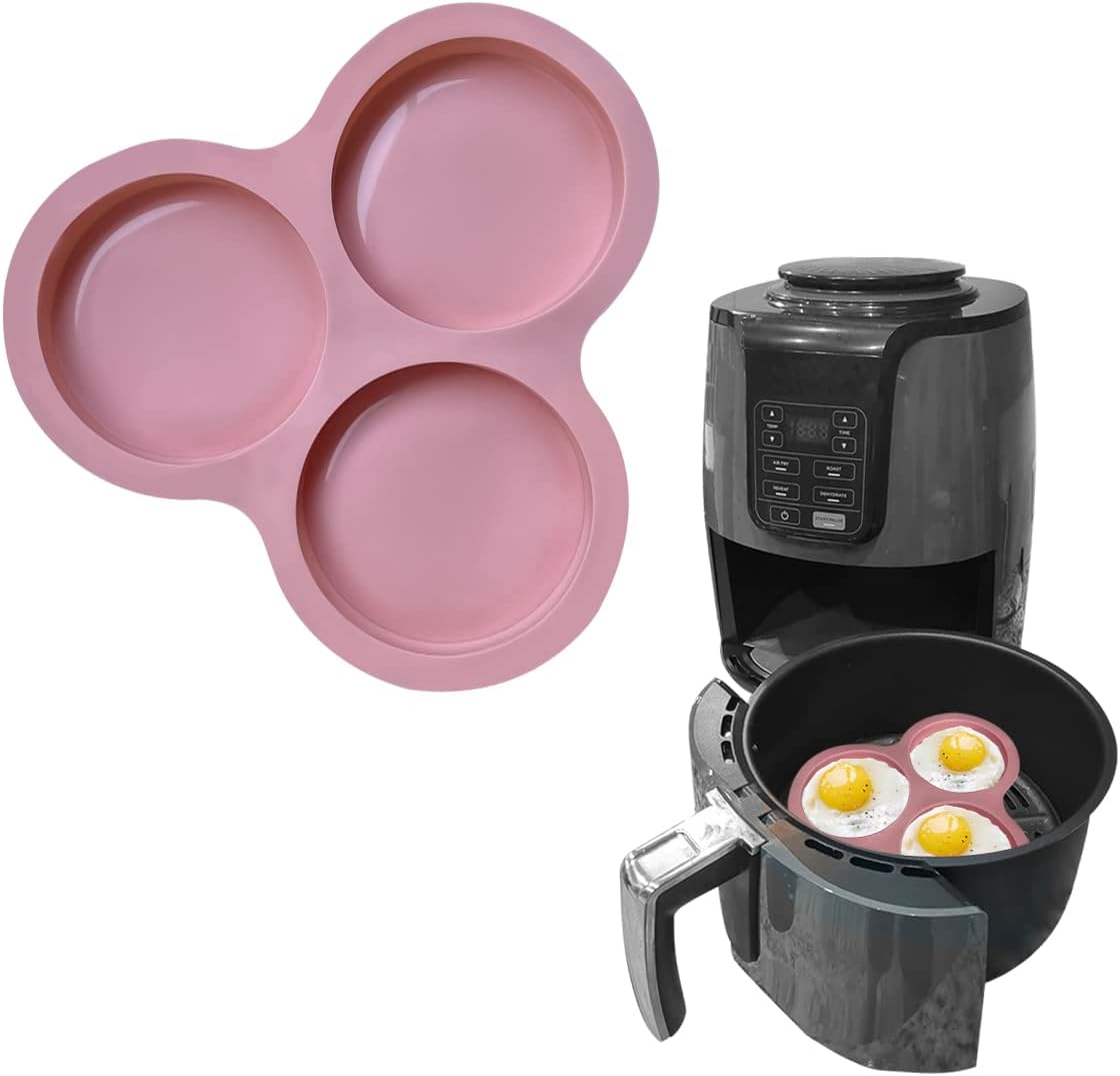 Non-Stick Air Fryer Egg Pan 3 Cavity D3634
