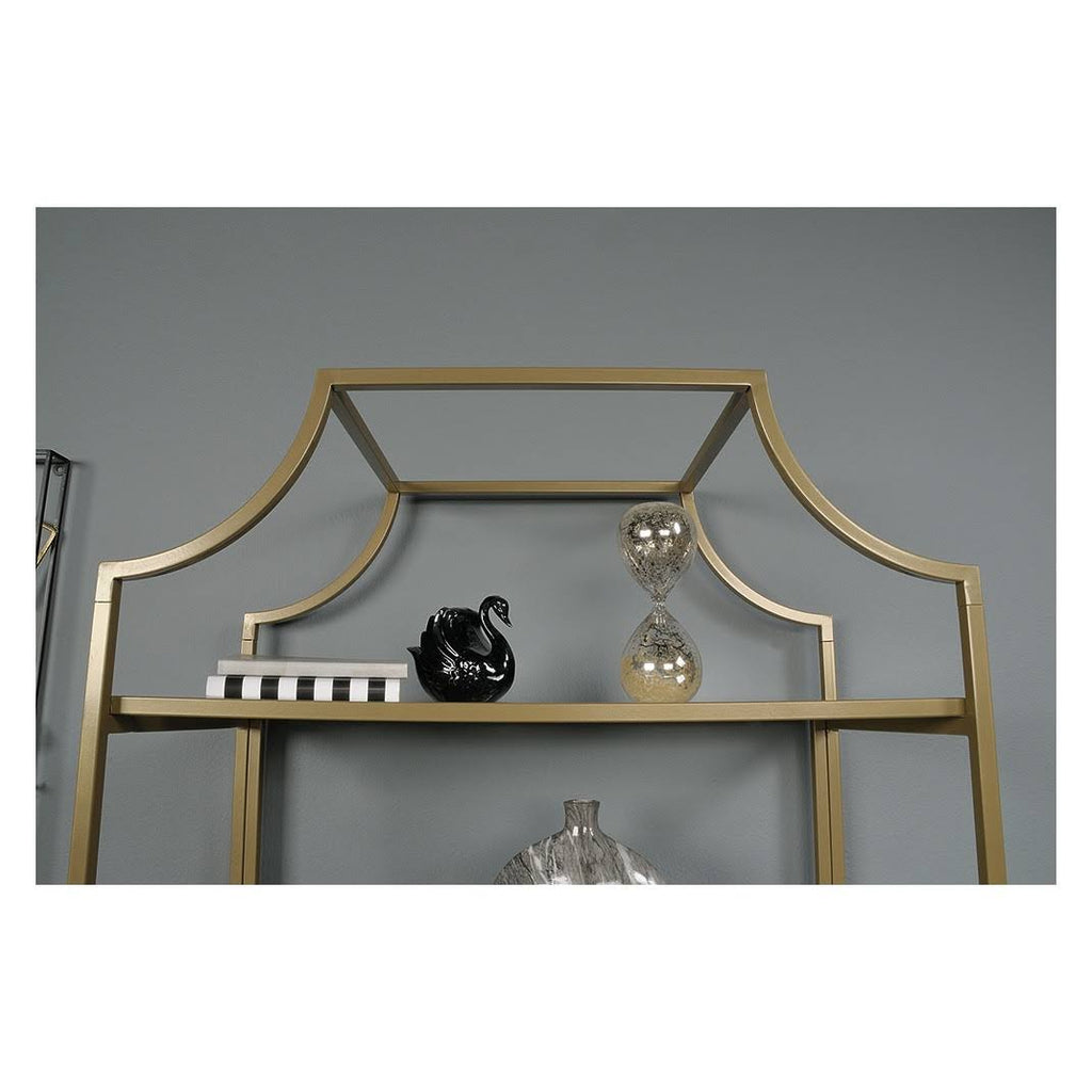 5 Shelf Bookcase, Satin Gold M310226