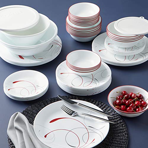 78-Piece Triple Layer Glass Dinnerware Set, Mystic Gray S30822