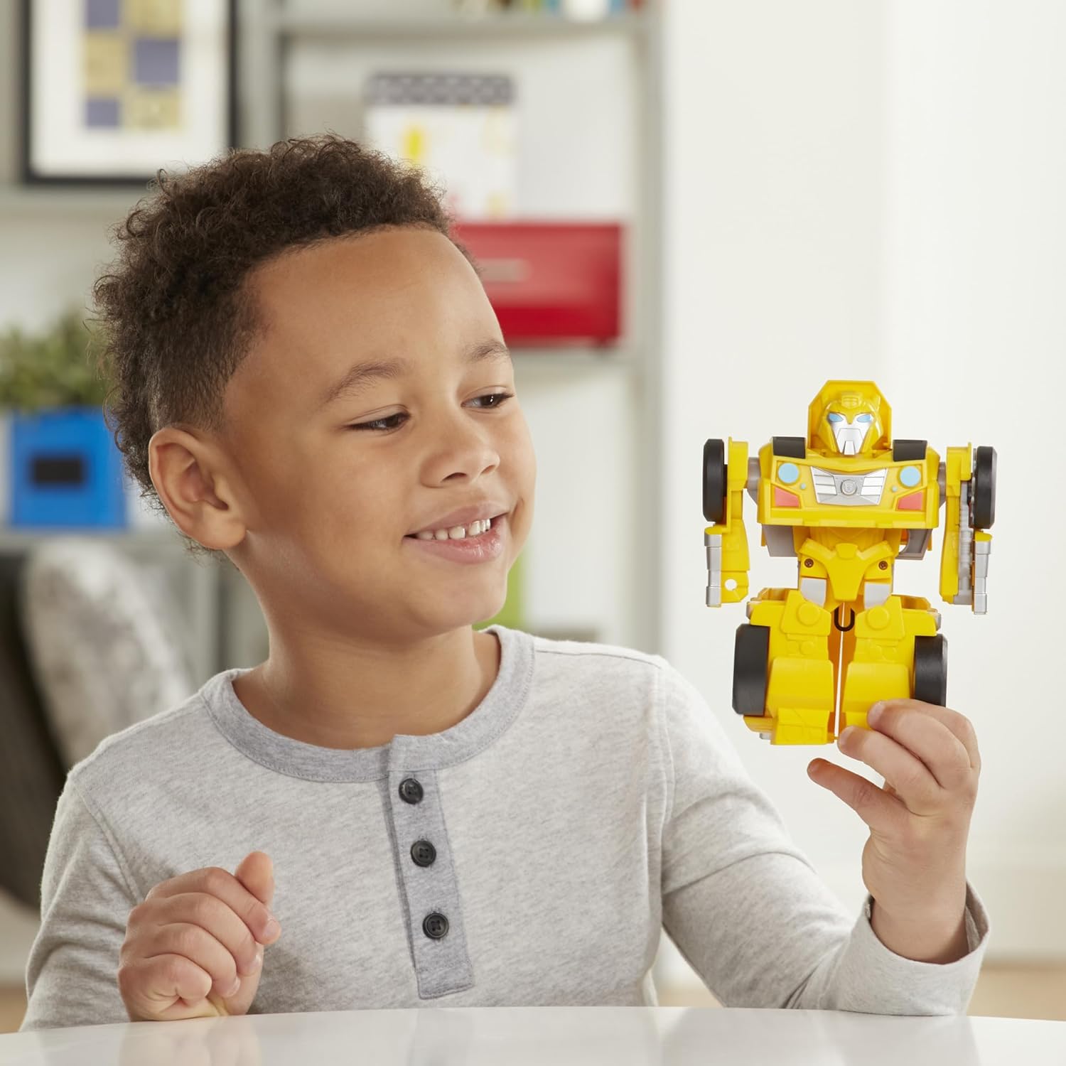 6-Inch Converting Toy Robot Action Figure F969