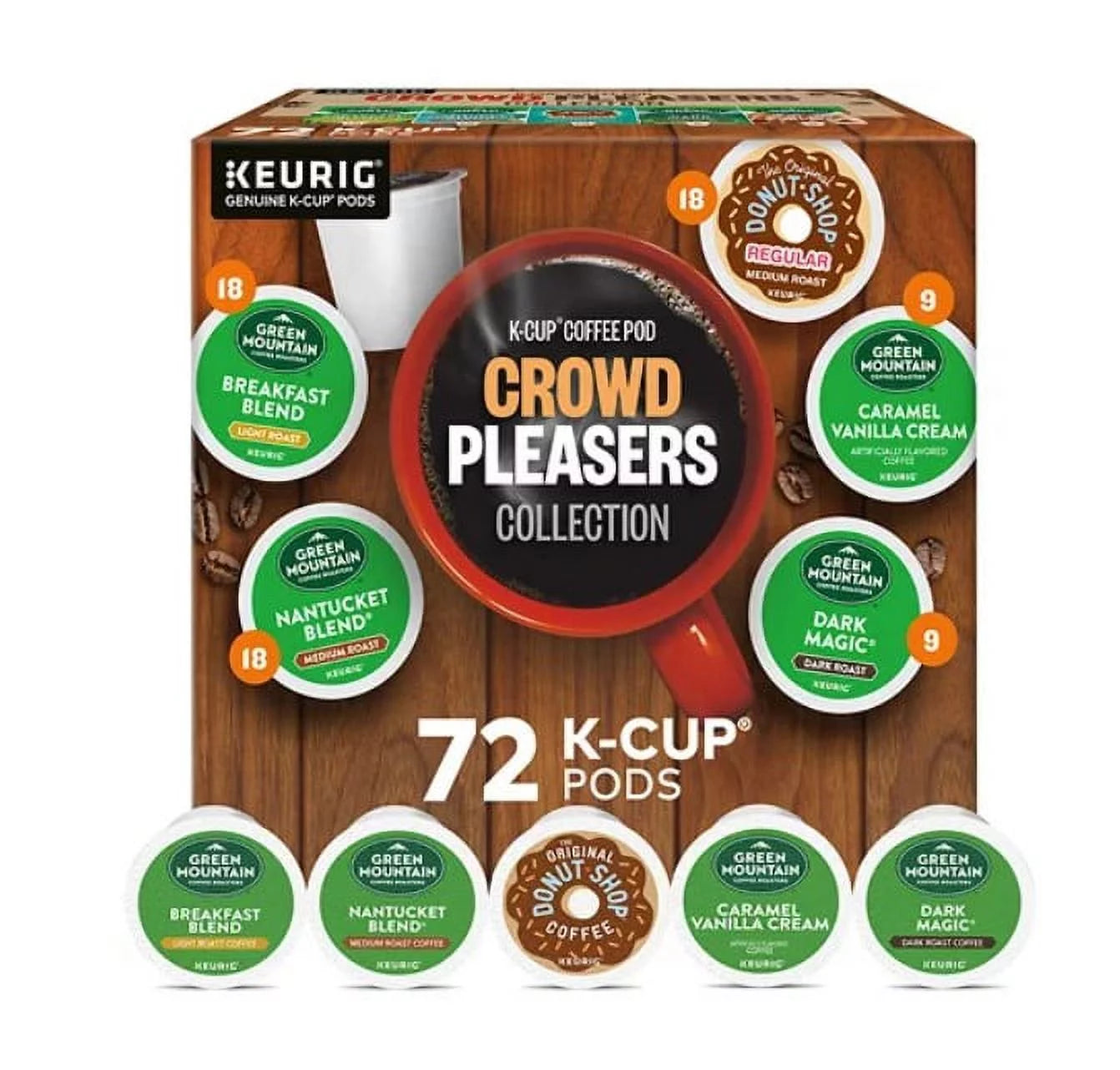 72 Count K-Cup Pod Coffee Variety Pack U4514