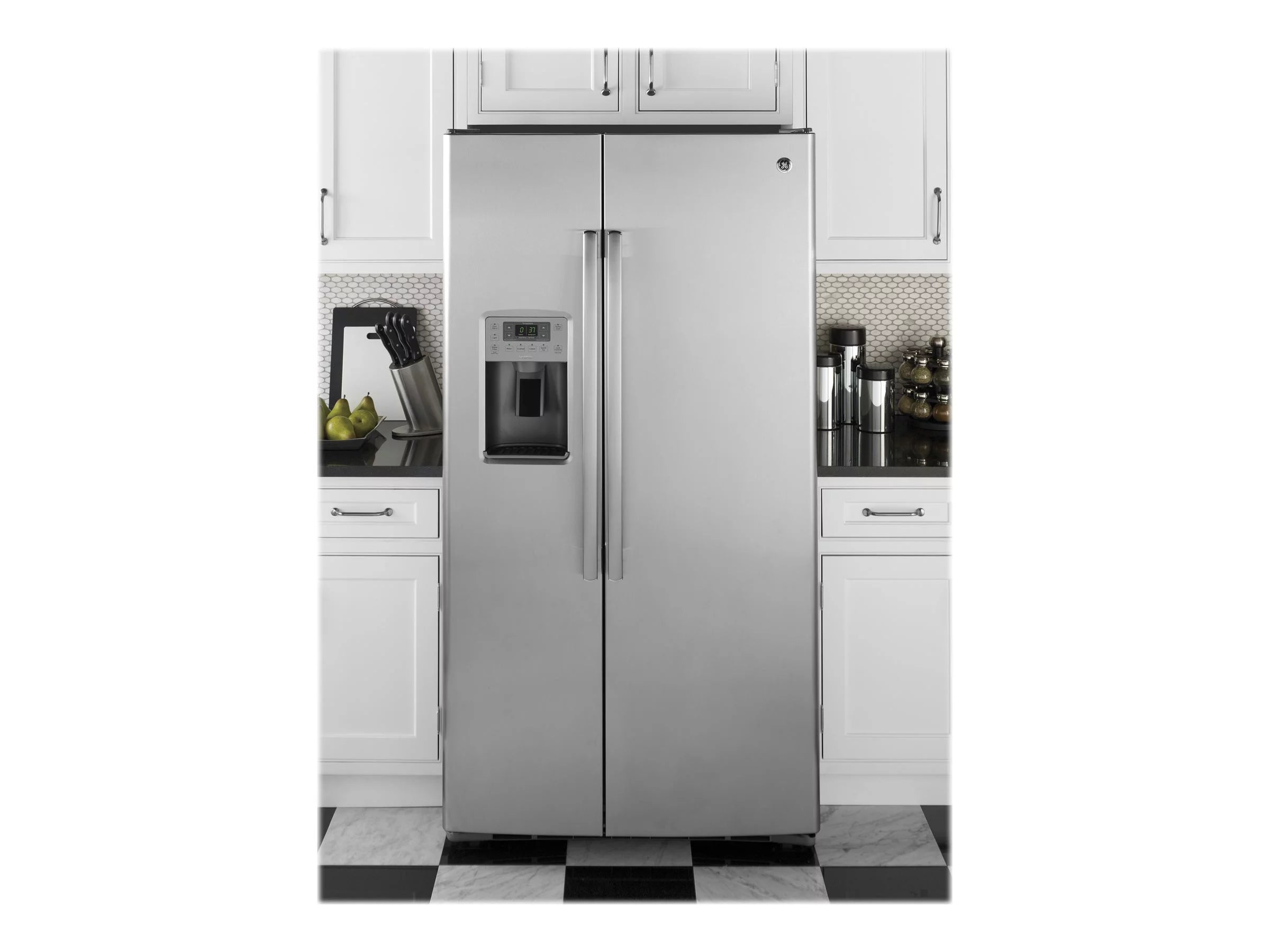 Side-by-side Refrigerator-freezer with Water and Ice Dispenser - 28.4 cu. ft - Stainless Steel H97391