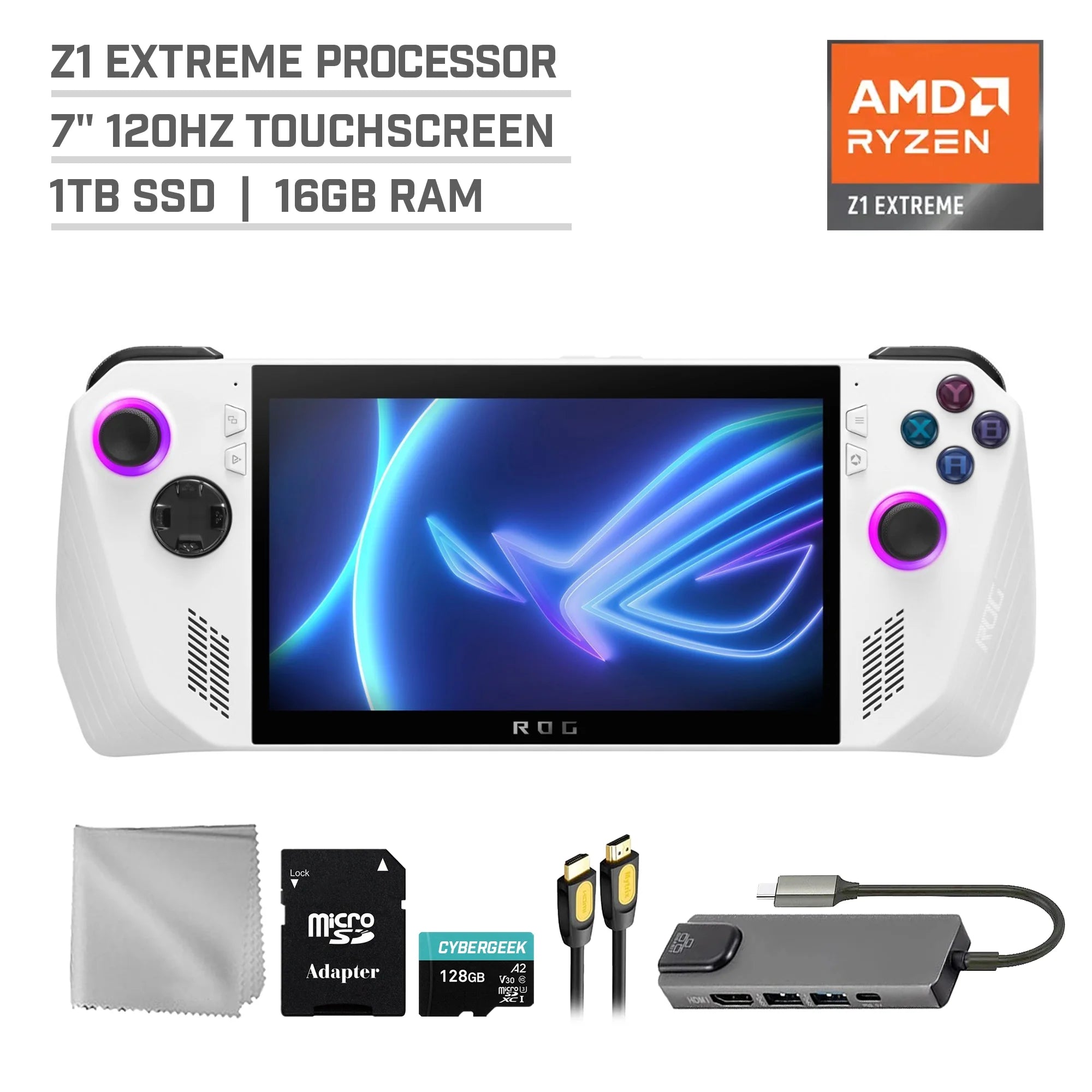 1TB SSD Gaming Handheld 7-inch Touchscreen 120Hz FHD 1080p AMD Ryzen Z1 Extreme Processor F265