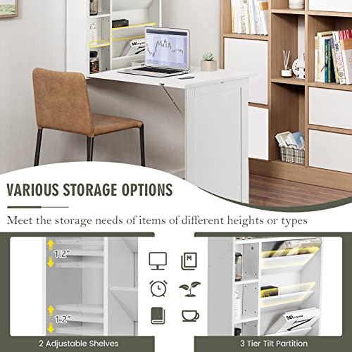 Black Foldable Wall Mounted Table D496