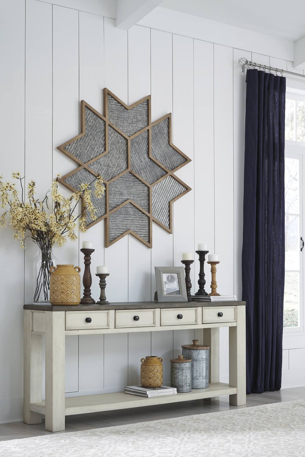Brown/White Sofa Table K1658