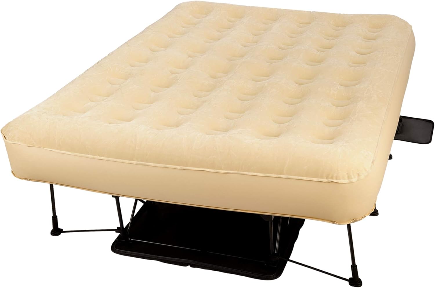 Queen Size Self Inflatable Air Mattress with Frame & Rolling Case N3754