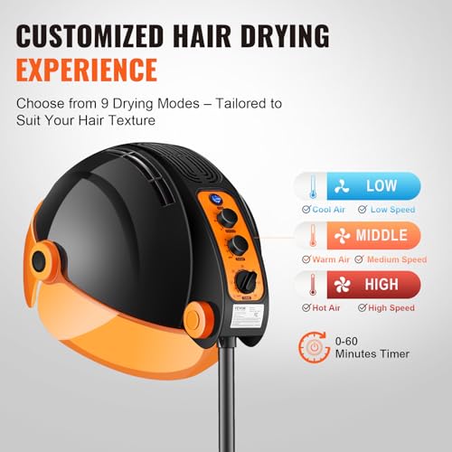 1875W Ionic Bonnet Hair Dryer with Timer S609220