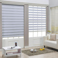 White Cordless Dual Layer Roller Blinds 20" x 72" M2495