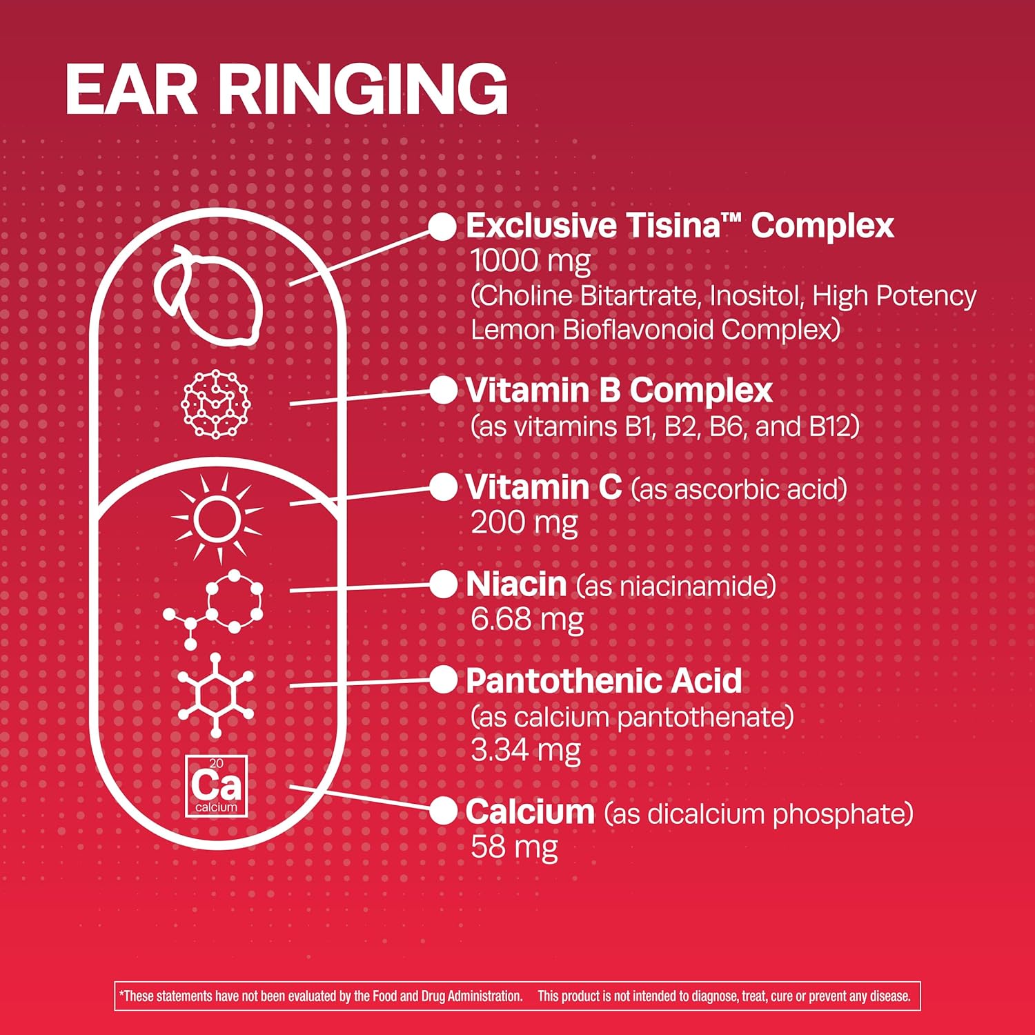 500 Caplets Flavonoid Ear Health Vitamins U10399