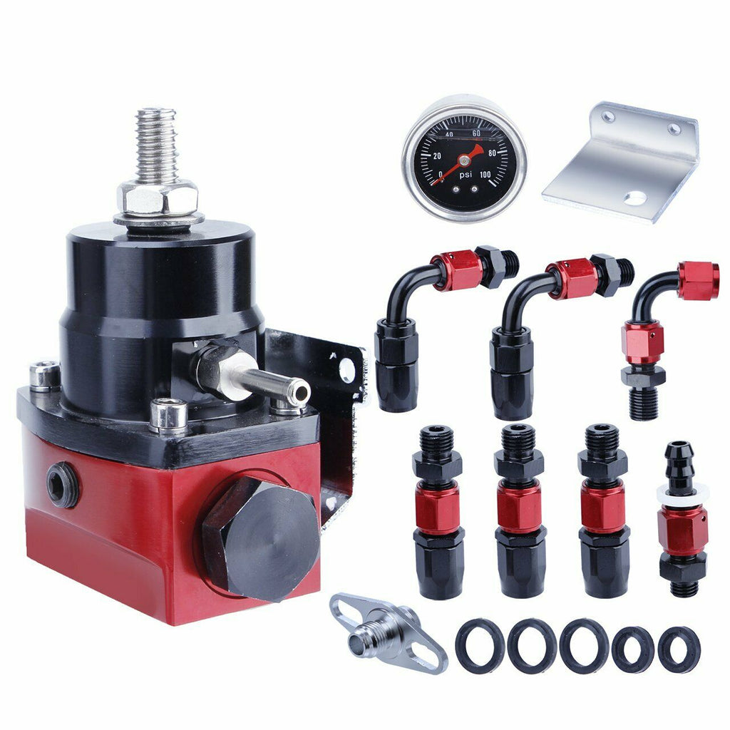 Fuel Pressure Regulator Kit with 0-100psi Gauge 6AN M95664