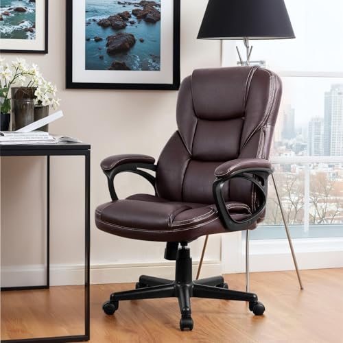 Black PU Leather High Back Adjustable Swivel Office Chair O8202
