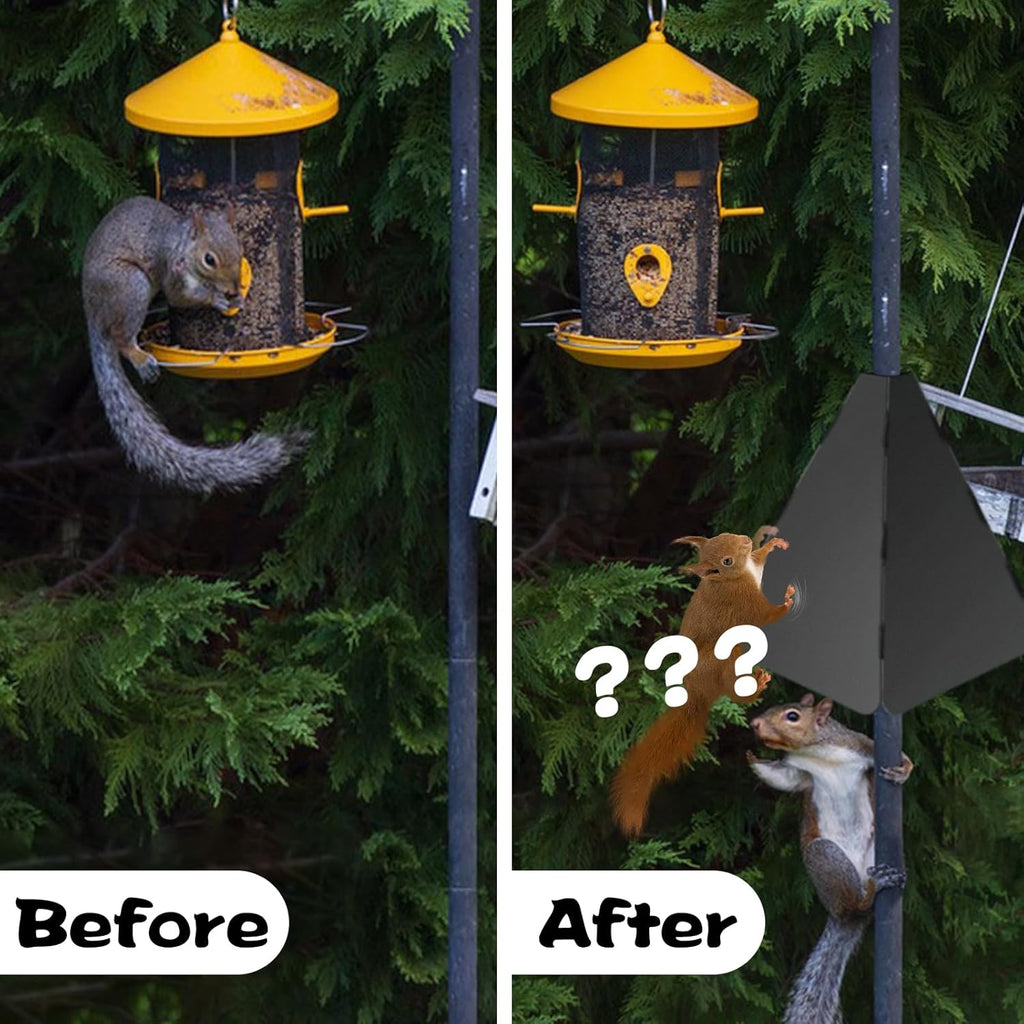 Black Squirrel Baffle for Bird Feeder Pole P208218