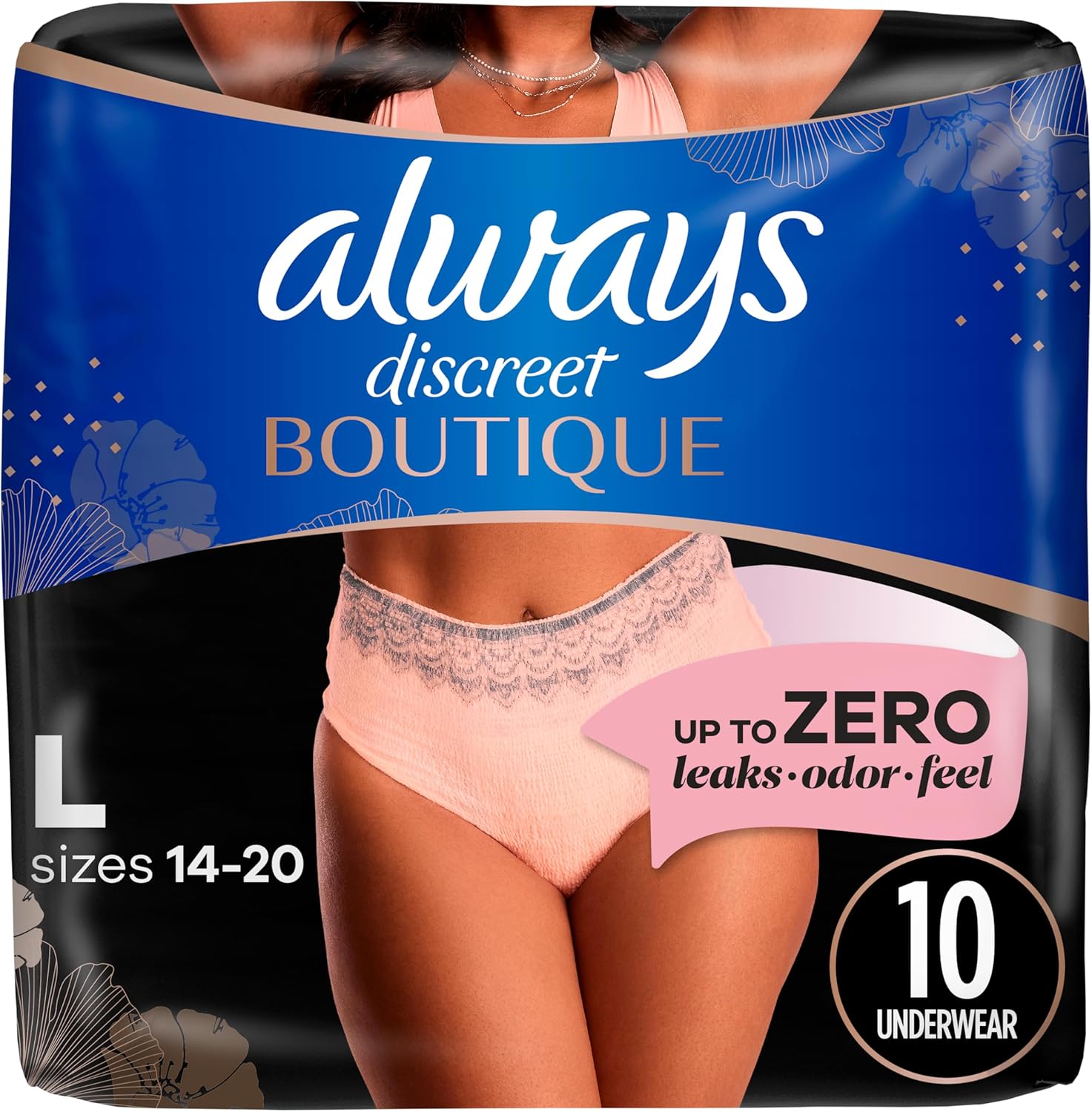 Large 10 Count Incontinence Underwear T970465