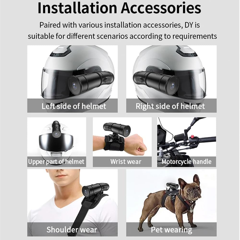 Motorcycle 2K Dash Cam with Front & Rear Camera K1560