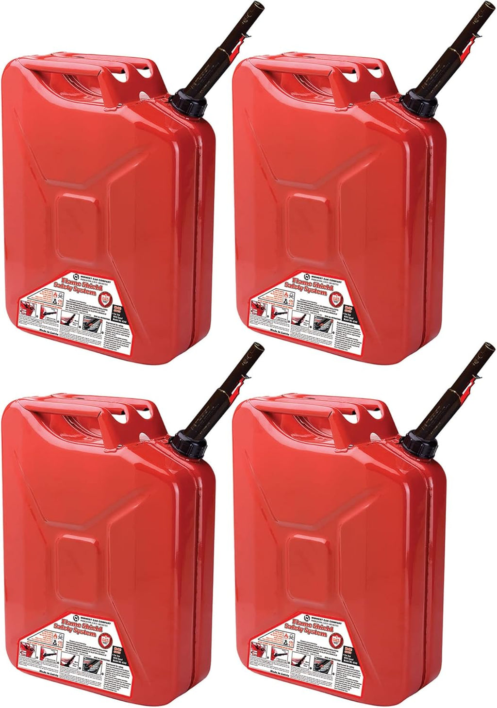 5-Gal Metal Gas Can (4 Pack) H97397