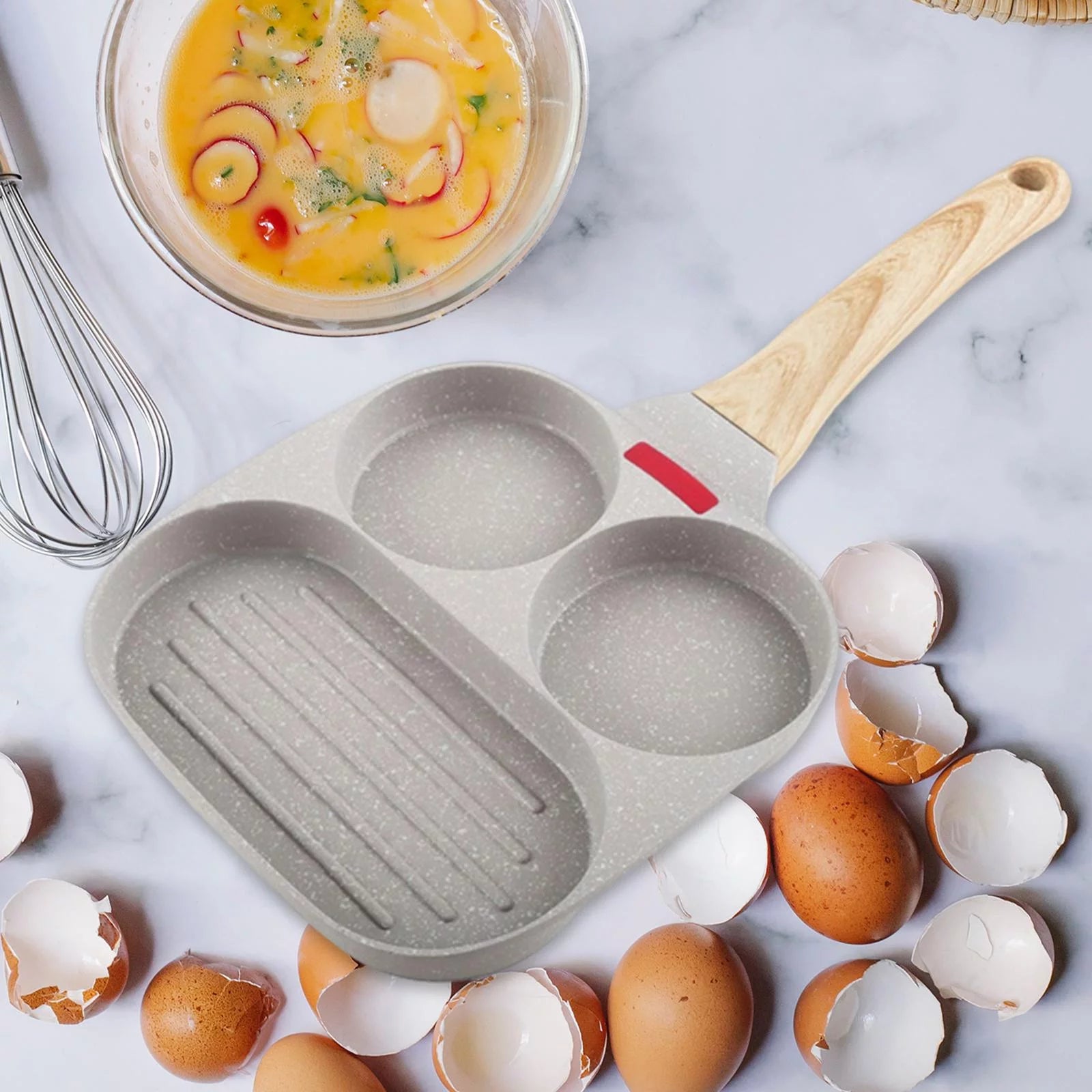 Nonstick 2 Holes Cookware Pan Q179404