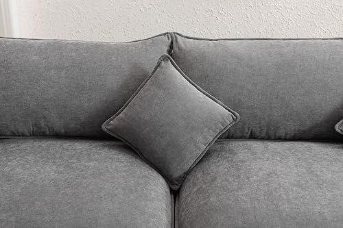 Beige U Shaped Modular Sectional Sofa with Double Chaises and 4 Pillows Q98241
