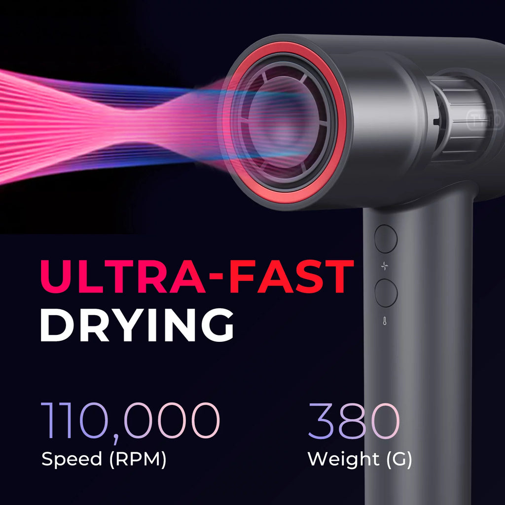 1500W High Speed Ionic Hair Dryer with Smoothing Nozzle W8560