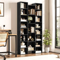Black 21-Cube Bookcase with Adjustable Shelves X50423