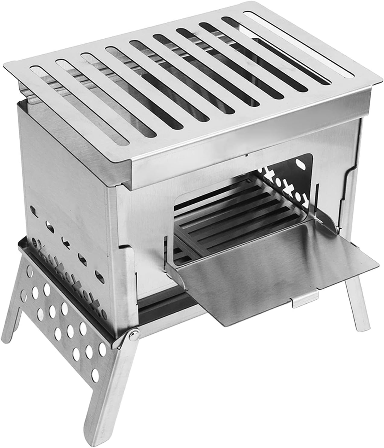 Folding Stainless Steel Wood Burning Stove G14737