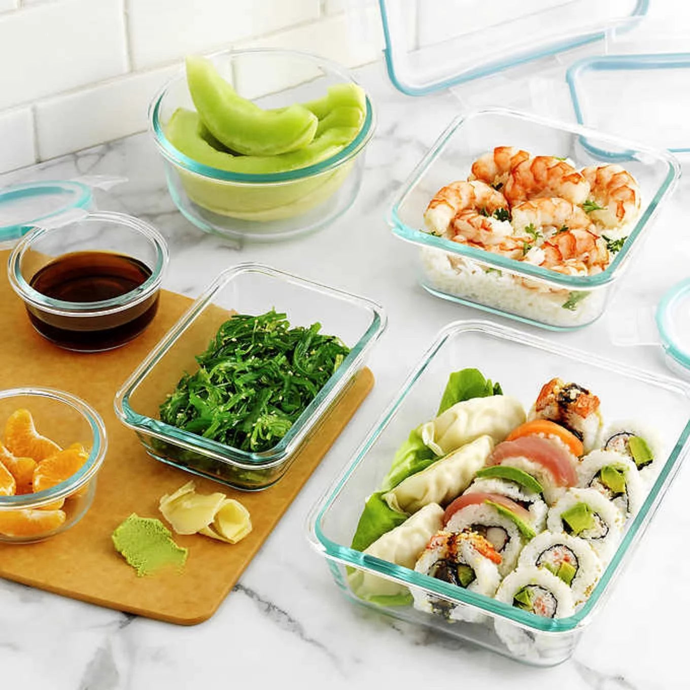 18-Piece Glass Food Storage Set A15877