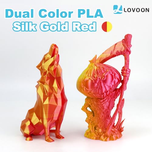 3D Printer Filament Tricolor PLA Filament 1.75mm Silk Rainbow Filament Green-Red-Blue 2.2lbs/Spool X980