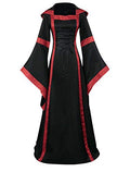 Victorian Witch Halloween Costume Hooded Gown Dress M248794