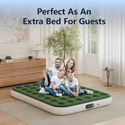 Queen Size Gray Inflatable Air Mattress with Pump Z394