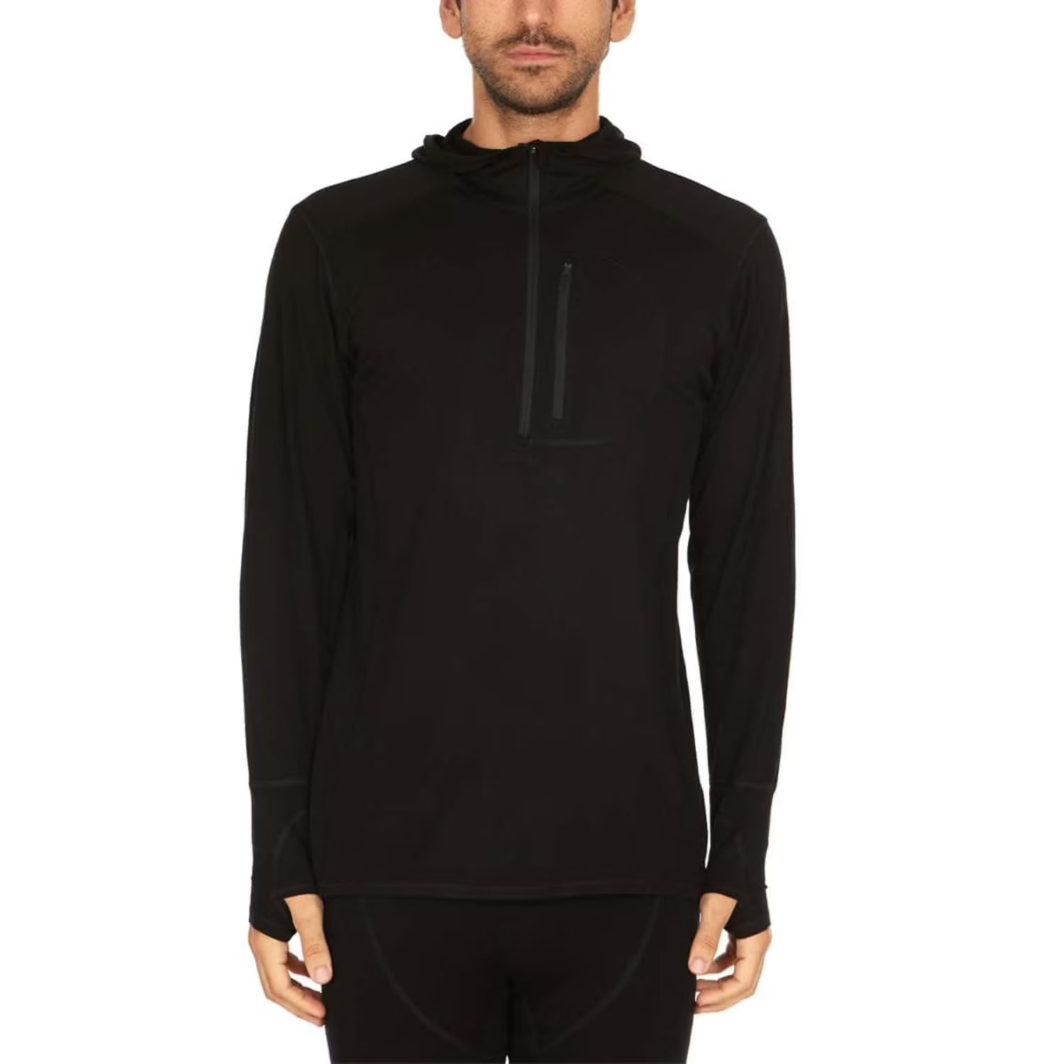 Wool 1/4 Zip Merino Sun Hoodie W69608
