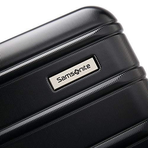 Midnight Black 2-Piece Hardside Expandable Luggage Set T182