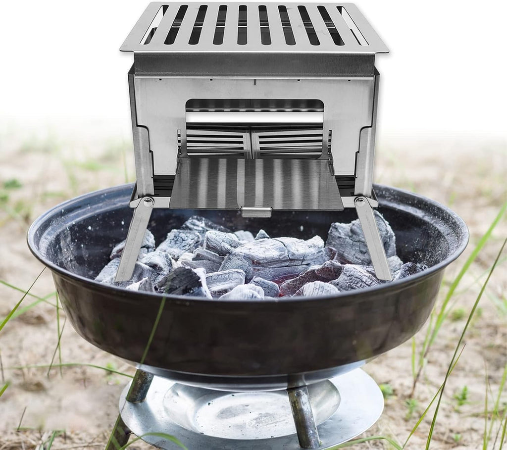 Folding Stainless Steel Wood Burning Stove G14737