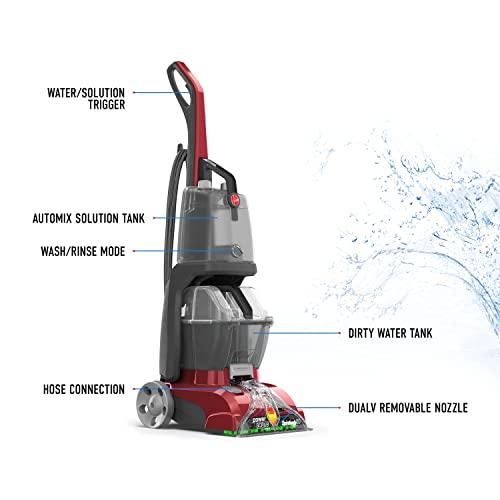 Red Upright Carpet Cleaner Machine with Storage Mat Q38459