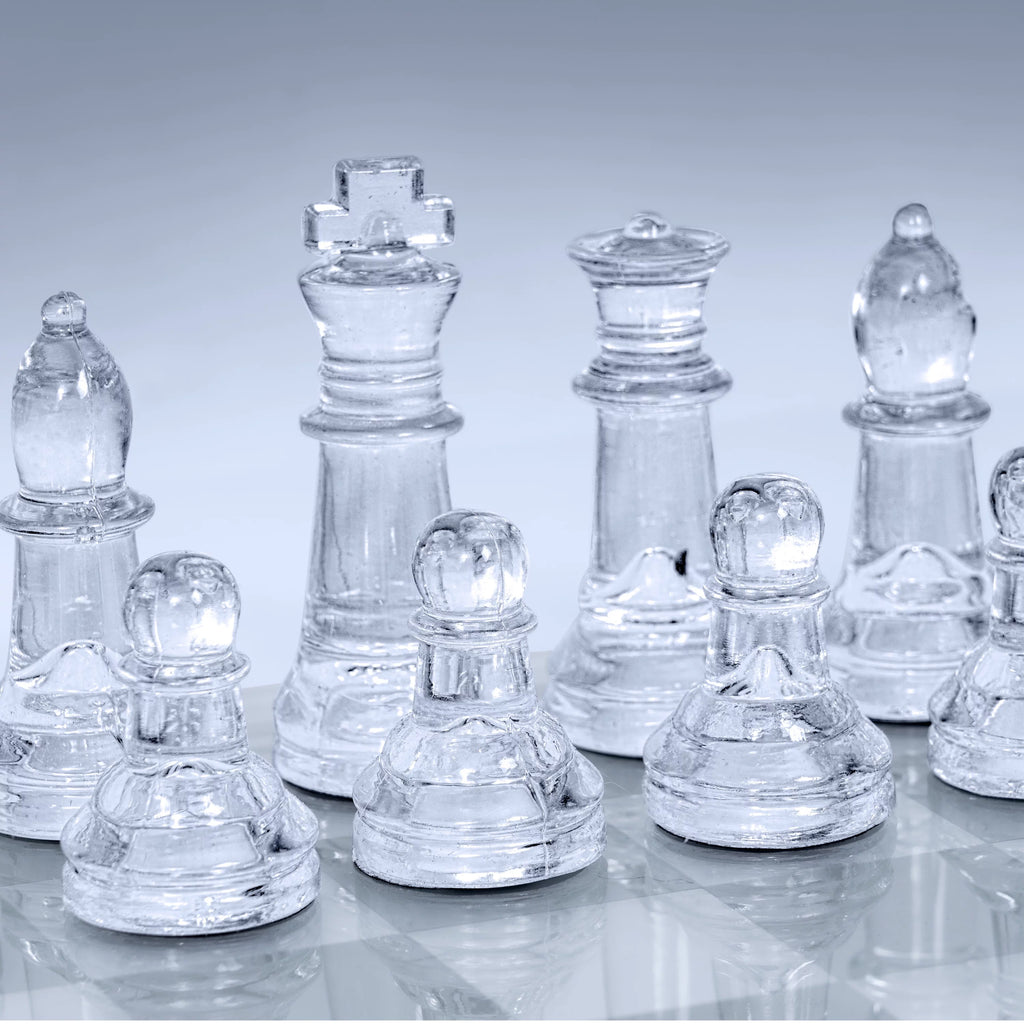 33 Pc Glass Chess Set L50537