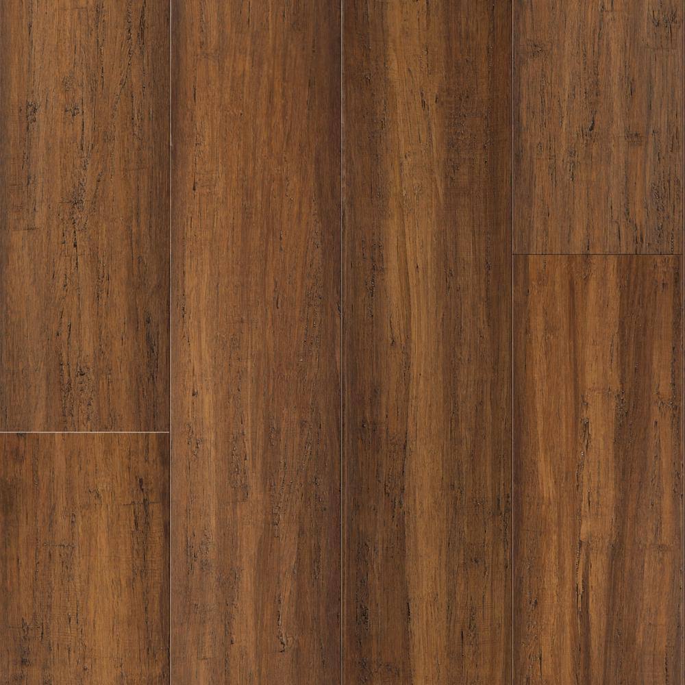 5-1/8-in Wide x 9/16-in Thick Bamboo Bourbon Barrel Distressed Solid Hardwood Flooring D190