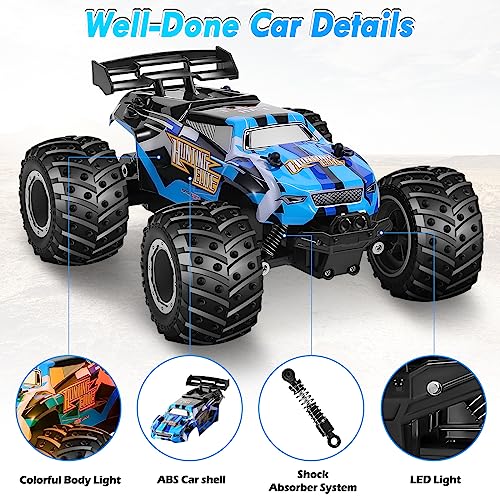 2.4Ghz All Terrain Off-Road Monster Truck with LED Bodylight and 2 Rechargeable Batteries B741992