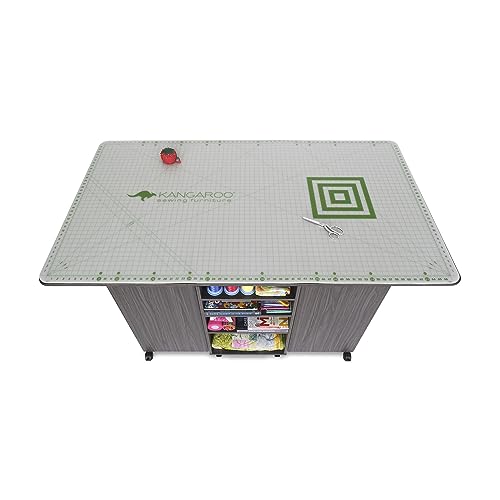 Ash White Cutting Table with Storage P68727