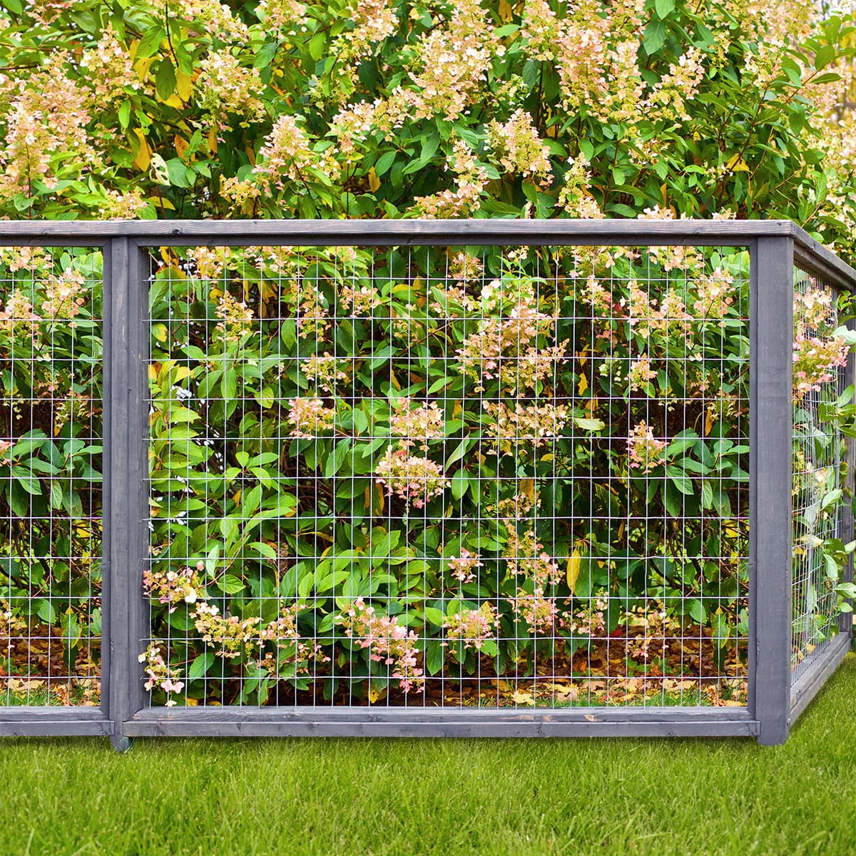 36in H x 50ft L Galvanized Steel Gray Welded Wire Fence P883474