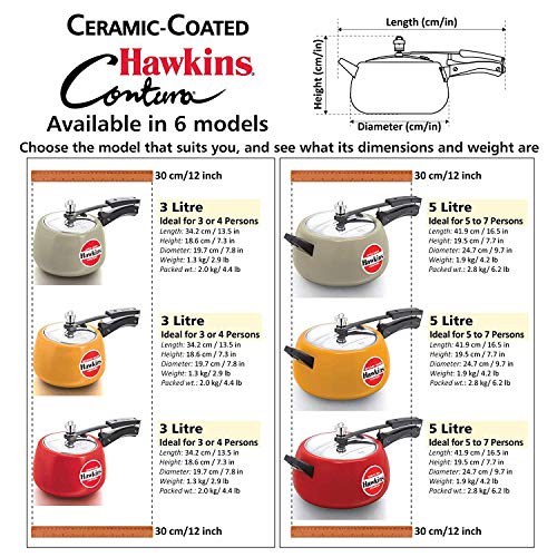 Red 5 L Pressure Cooker A9599