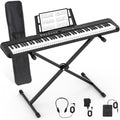 88 Key Semi Weighted Digital Piano with Stand, Sustain Pedal, Headphones, Carrying Case, Power Supply Y9675