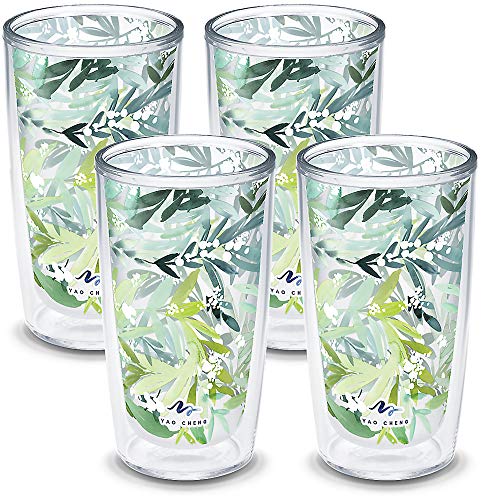 Green Blue Stripe Double Walled Insulated Tumbler 16oz M994