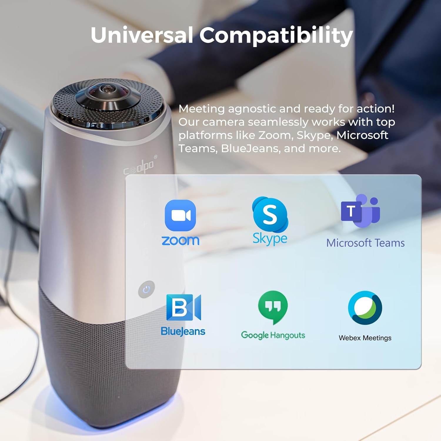 4K Conference Room Camera with Speaker and Microphone C9322