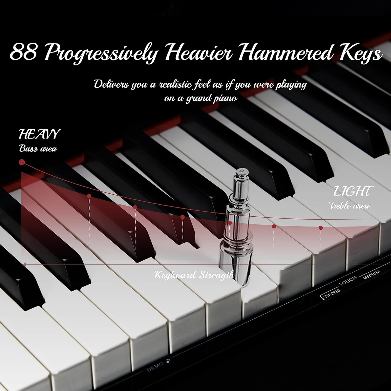 Black 88 Key Weighted Hammer Action Digital Piano N38264