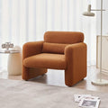 Cream Lambskin Sherpa Fabric Accent Chair B482