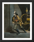 Large Black Wood Framed Print Art P14607