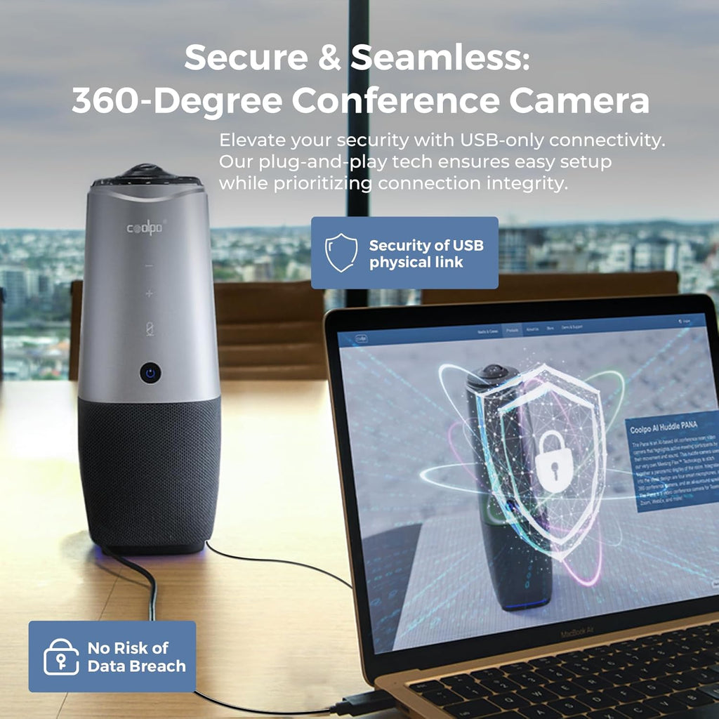 4K Conference Room Camera with Speaker and Microphone C9322