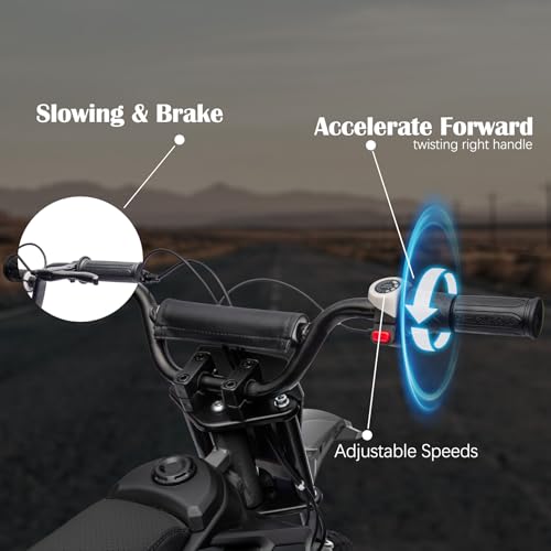 24V Electric Dirt Bike with Leather Seat and Rubber Tires B6742