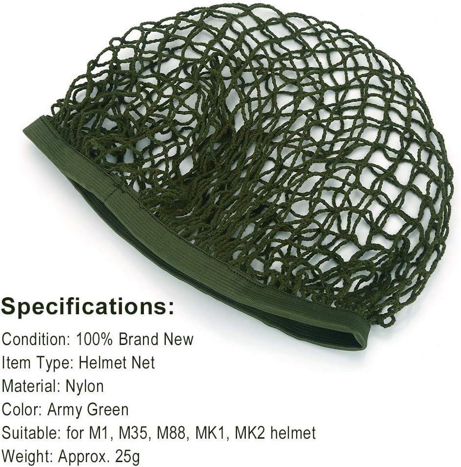 Green Nylon Helmet Net F66130