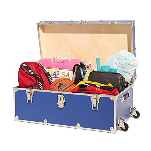 White Camp Trunk with Removable Wheels 30"x17"x13" Z23490