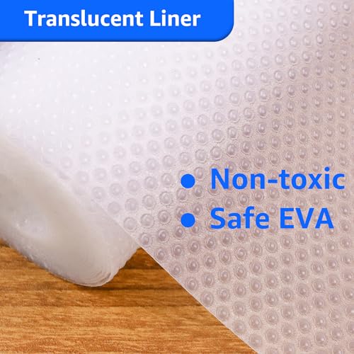 Clear Shelf Liners, 11 Inch Wide, Non-Adhesive Waterproof Drawer Liner, 11×120 Inch W765159
