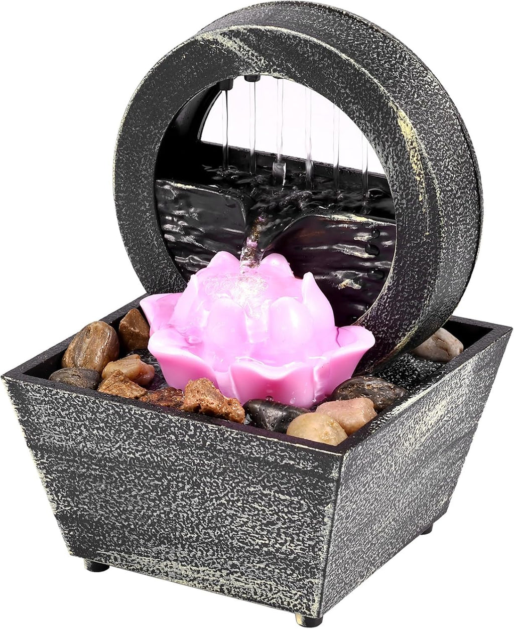 Tabletop Water Fountain with Light Z3127